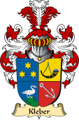 v.23 Coat of Family Arms from Germany for Kleber