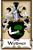 German Coat of Arms Wappen Bookplate  for Weidner