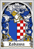 Polish Coat of Arms Bookplate for Zabawa
