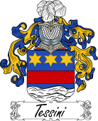 Araldica Italiana Coat of arms used by the Italian family Tessini