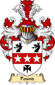 English Coat of Arms (v.23) for the family Pound