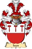 v.23 Coat of Family Arms from Germany for Iven
