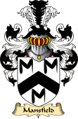 English Coat of Arms (v.23) for the family Mansel (l) or Mansfield