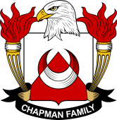 Coat of arms used by the Chapman family in the United States of America