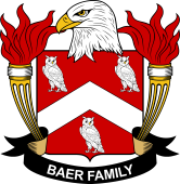 Coat of arms used by the Baer family in the United States of America