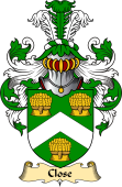 English Coat of Arms (v.23) for the family Close