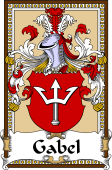 German Coat of Arms Wappen Bookplate  for Gabel