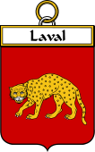French Coat of Arms Badge for Laval