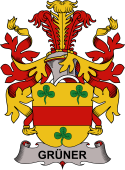 Coat of arms used by the Danish family Grüner