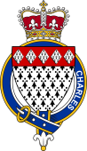 Families of Britain Coat of Arms Badge for: Charles (England)