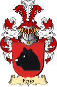 v.23 Coat of Family Arms from Germany for Fend