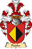 v.23 Coat of Family Arms from Germany for Fiedler