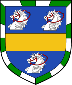 English Family Shield for Horsely or Horsley