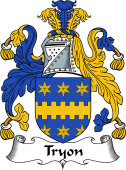 English Coat of Arms for the family Tryon