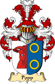 v.23 Coat of Family Arms from Germany for Popp