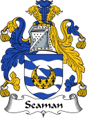 English Coat of Arms for the family Seaman