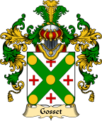 French Family Coat of Arms (v.25) Gosset