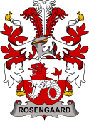 Coat of arms used by the Danish family Rosengaard