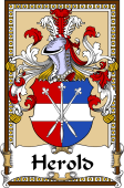German Coat of Arms Wappen Bookplate  for Herold