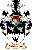 English Coat of Arms (v.23) for the family Wakeman