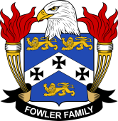 Coat of arms used by the Fowler family in the United States of America