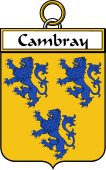 French Coat of Arms Badge for Cambray