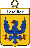 French Coat of Arms Badge for Lesellier (Sellier le)