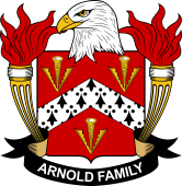 Coat of arms used by the Arnold family in the United States of America