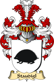 v.23 Coat of Family Arms from Germany for Staudigl