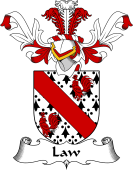 Coat of Arms from Scotland for Law (Burntoun, Fife)