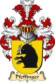 v.23 Coat of Family Arms from Germany for Pfeffinger