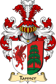 v.23 Coat of Family Arms from Germany for Tanner