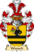 v.23 Coat of Family Arms from Germany for Wunsch