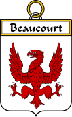 French Coat of Arms Badge for Beaucourt