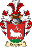 v.23 Coat of Family Arms from Germany for Kreutzer