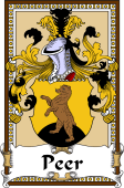 German Coat of Arms Wappen Bookplate  for Peer