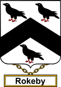 English Coat of Arms Shield Badge for Rokeby