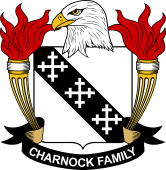 Coat of arms used by the Charnock family in the United States of America