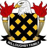 Coat of arms used by the Willoughby family in the United States of America