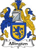 English Coat of Arms for the family Allington