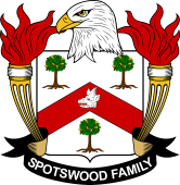 Coat of arms used by the Spotswood family in the United States of America