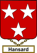 English Coat of Arms Shield Badge for Hansard