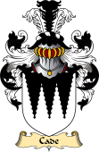 English Coat of Arms (v.23) for the family Cade