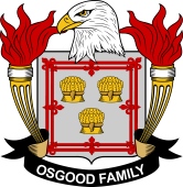 Coat of arms used by the Osgood family in the United States of America