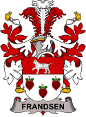 Danish Coat of Arms for Frandsen or Frantzen