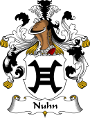 German Wappen Coat of Arms for Nuhn