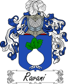 Araldica Italiana Coat of arms used by the Italian family Ravani