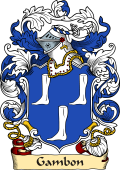 English or Welsh Family Coat of Arms (v.23) for Gambon (or Gamon Devonshire)