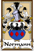 German Coat of Arms Wappen Bookplate  for Normann