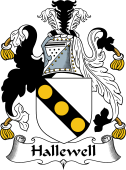 English Coat of Arms for the family Hallewell